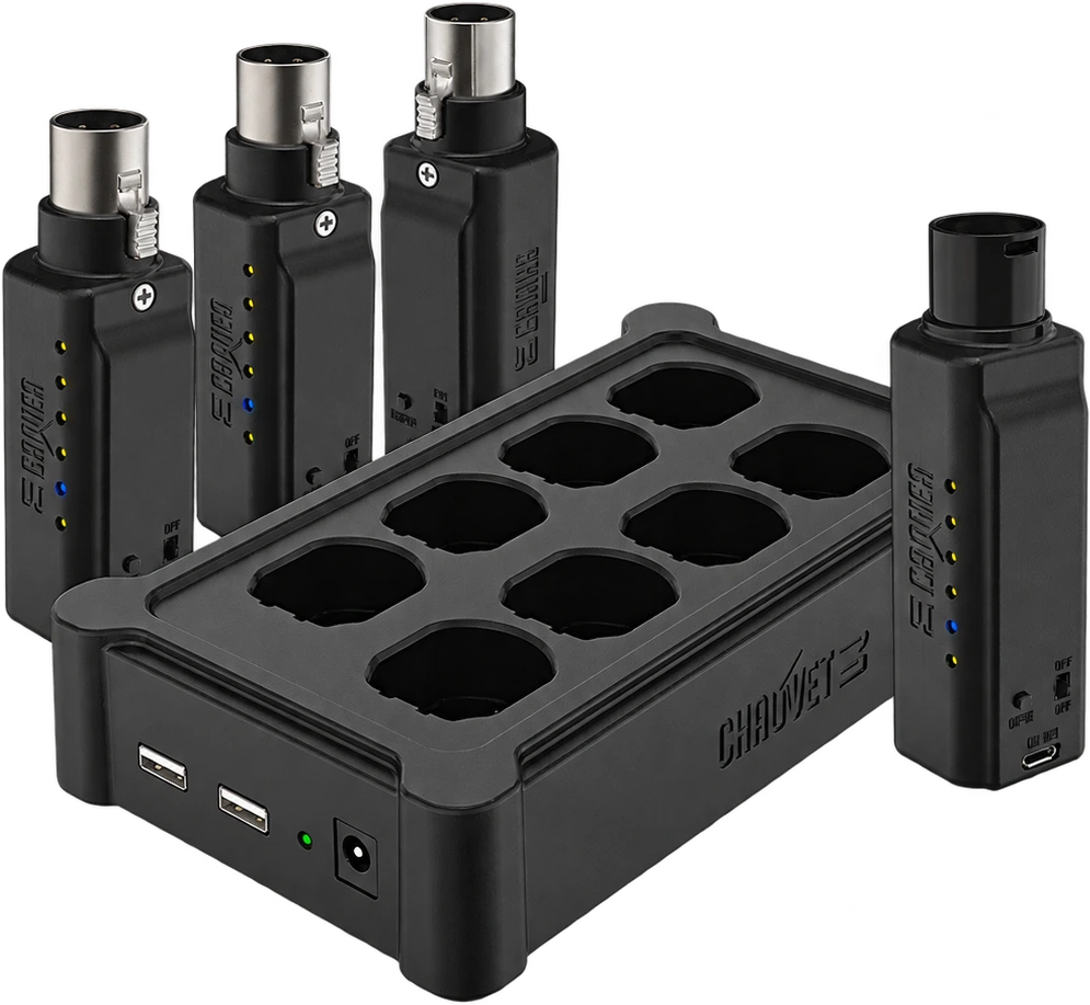 CHAUVET DJ D-Fi XLR Wireless DMX Kit — reference image